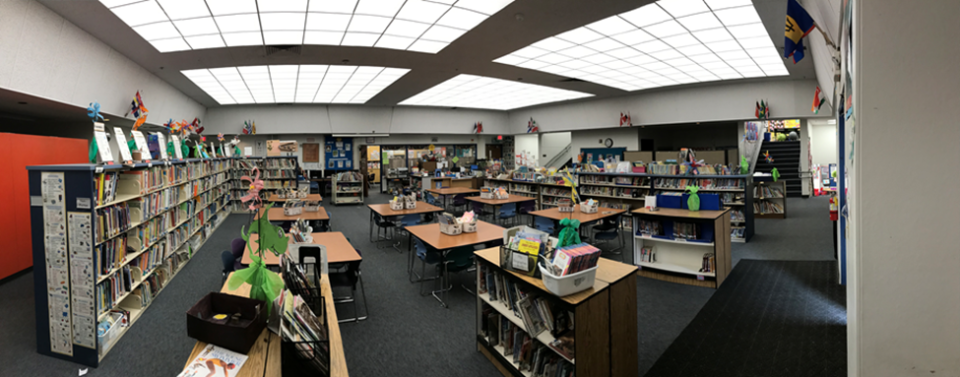 McKinley Elementary school library before renovation 