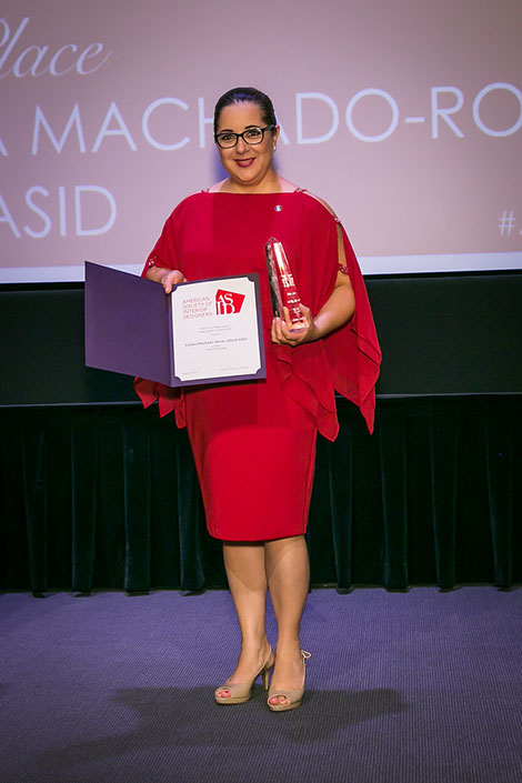 DI Alumna and Senior Designer and Department Head of Jackson Design and Remodeling Tatiana Machado-Rosas takes home two awards
