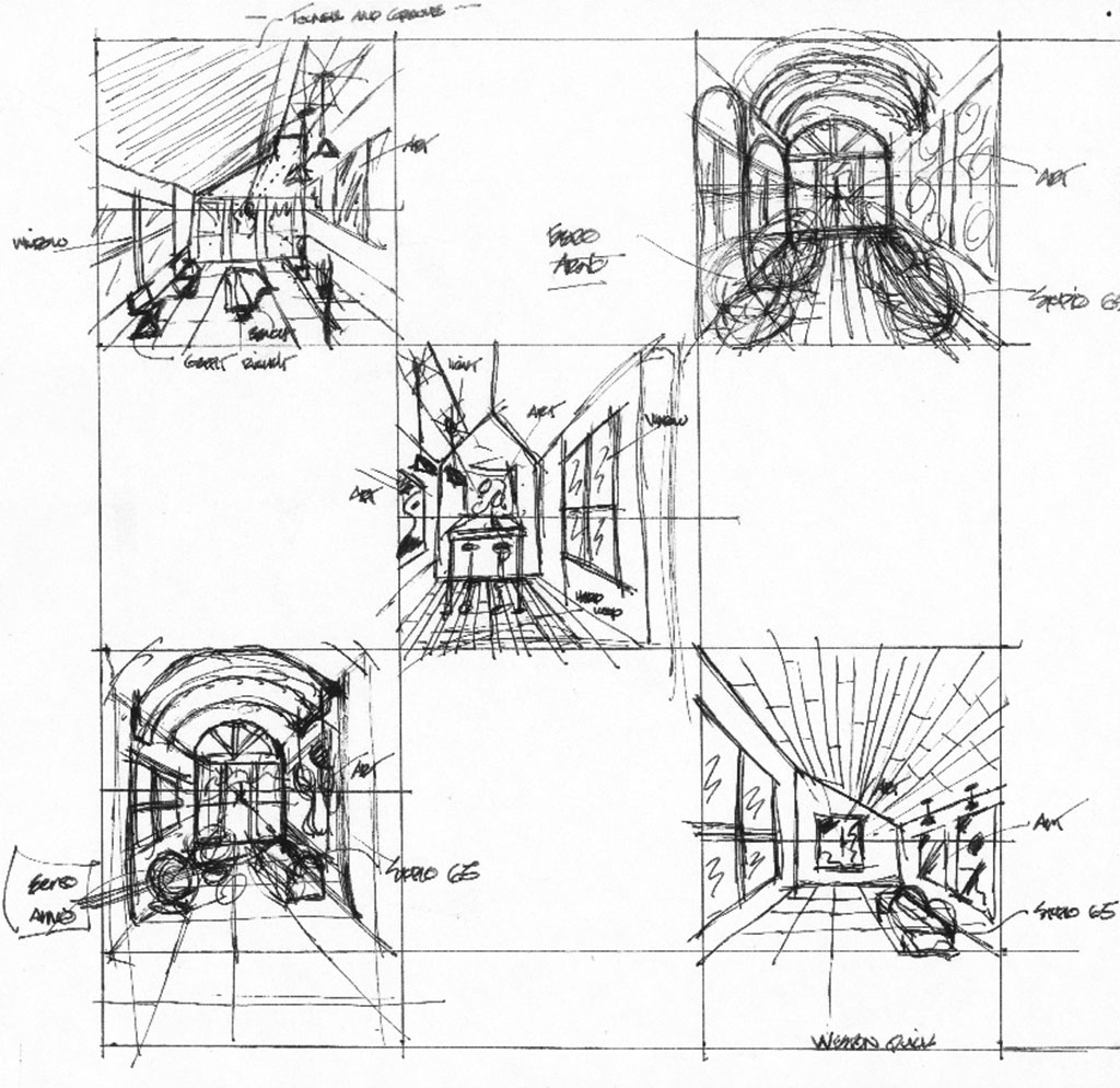 6 Example of design sketches and an actual interior space This is an   Download Scientific Diagram