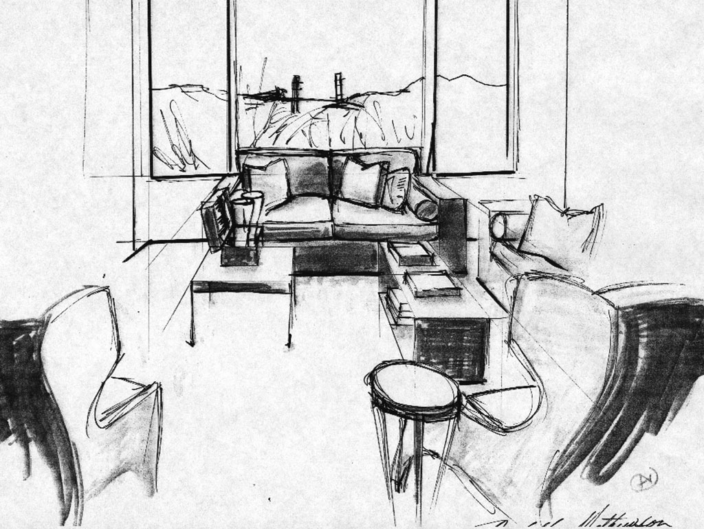 Quick Sketching - living room