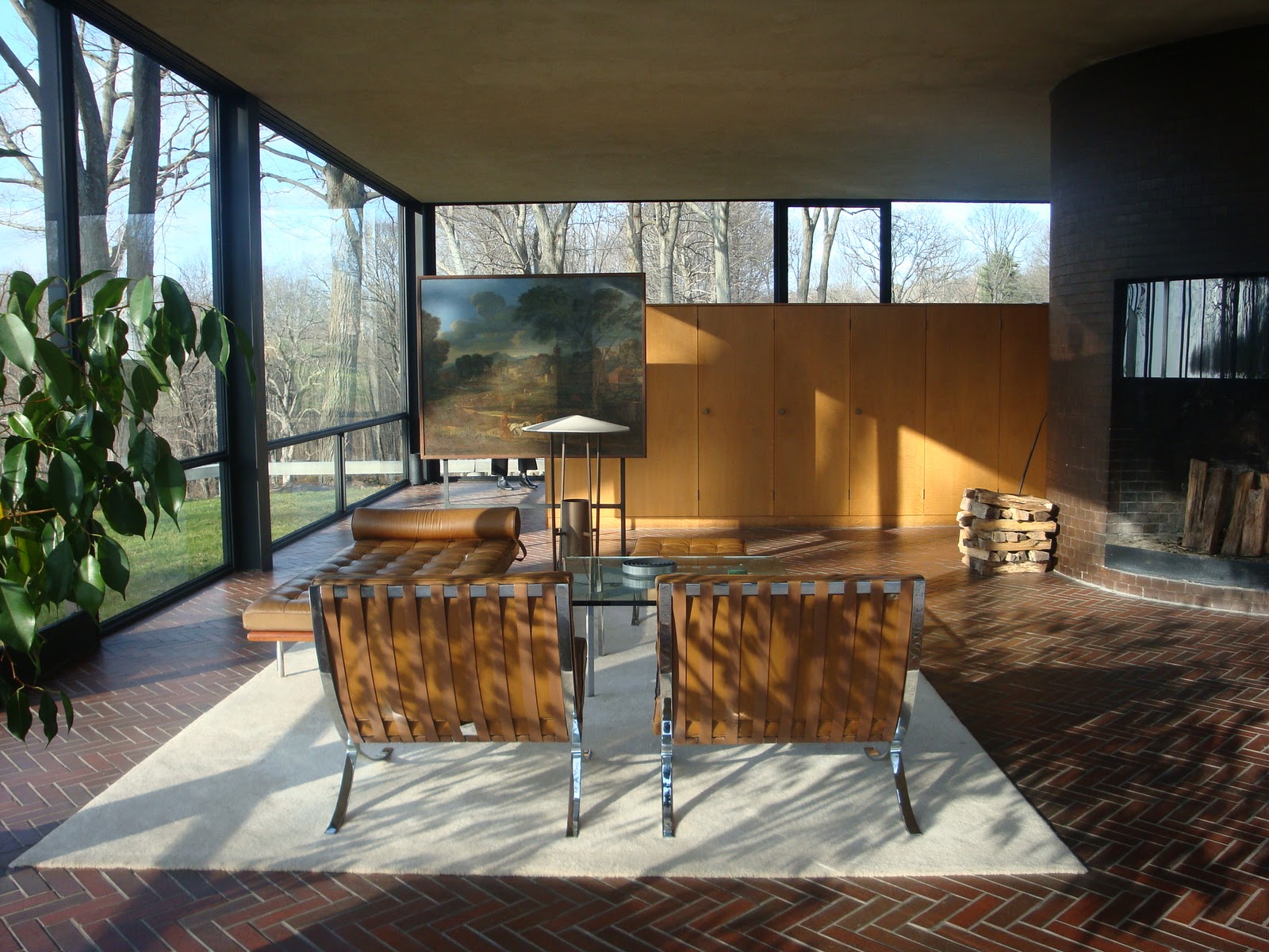 Glass House, New Canaan, CT. Designed by Philip Johnson, 1949.