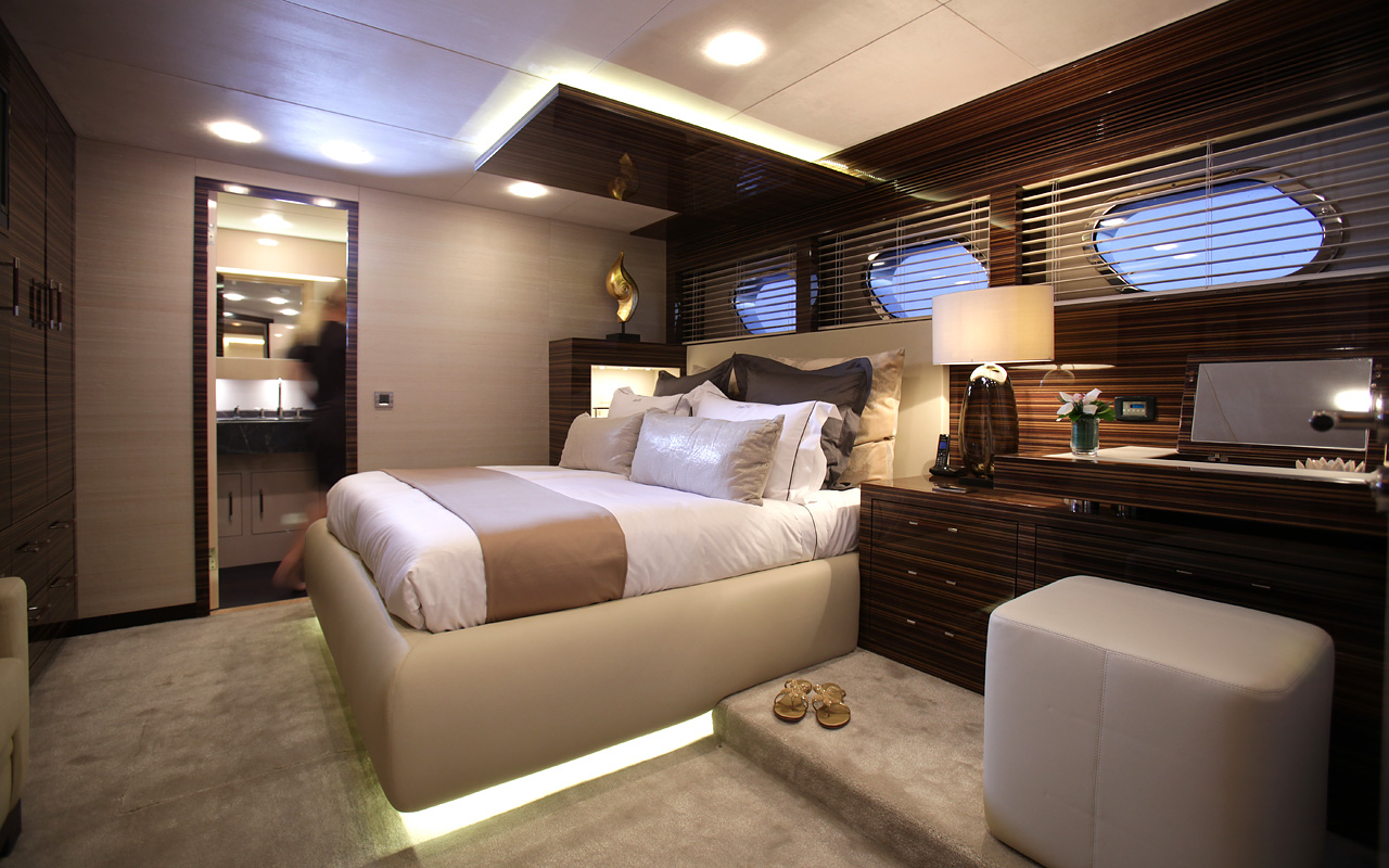 modern living room on yacht