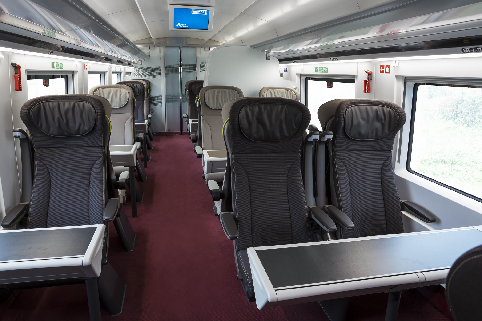 Interior Design on the Go - eurostar train inside