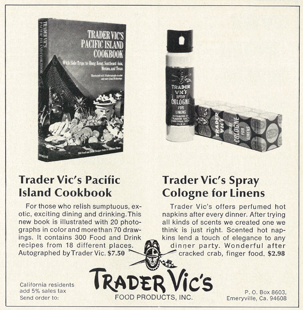 Trader Vics Ad