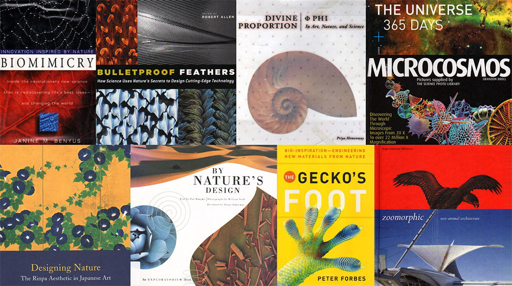 Books on nature, biomimicry, and nature-inspired design