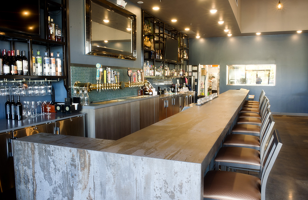 A view looking in to the bar area of restaurant Public House 131