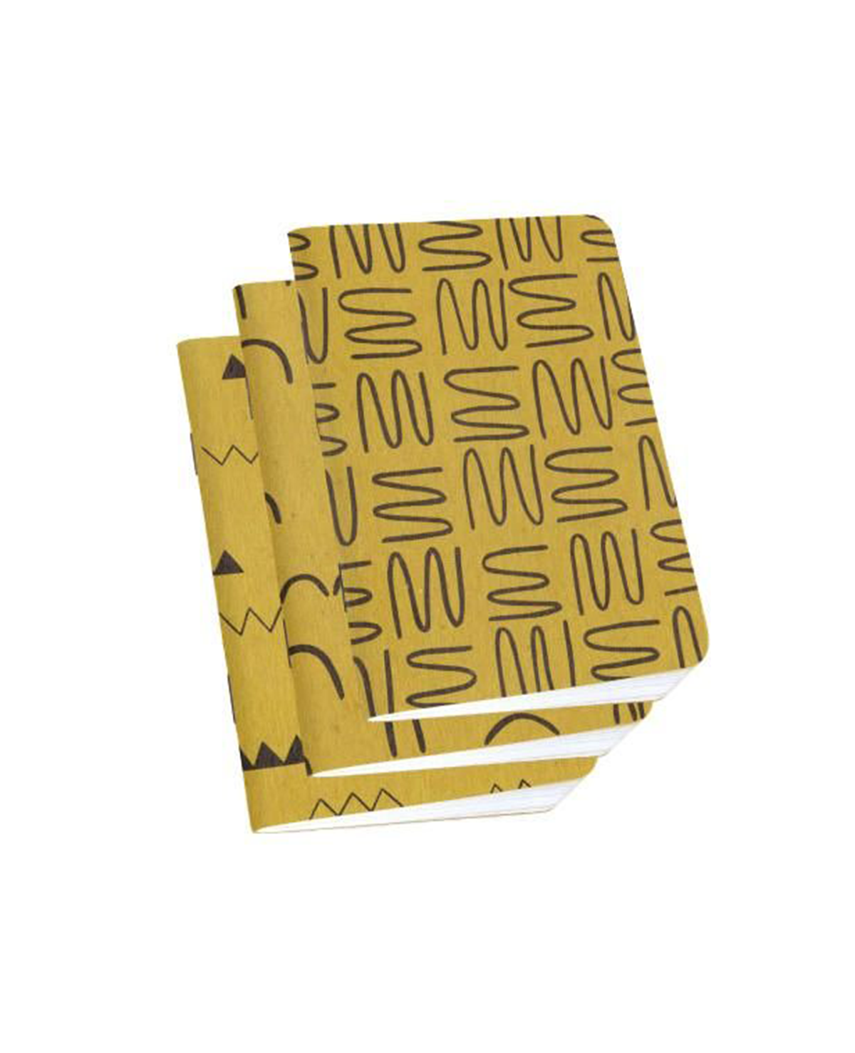 Gold Ochre Notebook Collection from Cotton and Flax