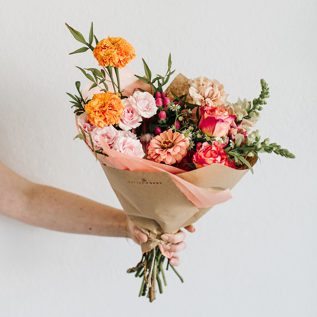 Medium Wrapped Flowers by Native Poppy