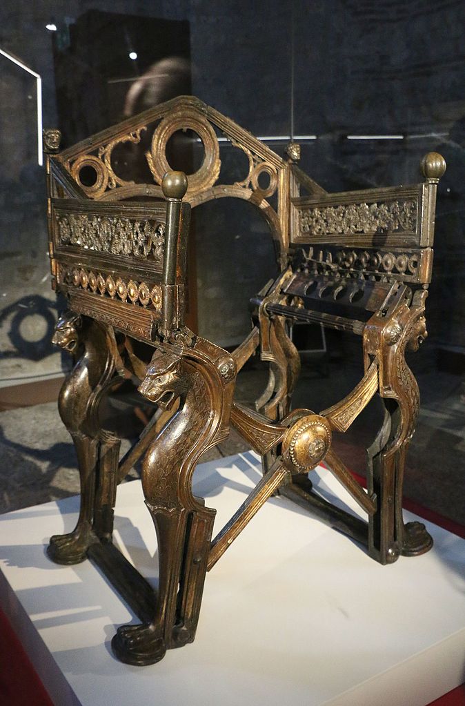 Exploring the Chair Throughout History - Throne of Dagobert, Merovingian Dynasty Europe, 629-634