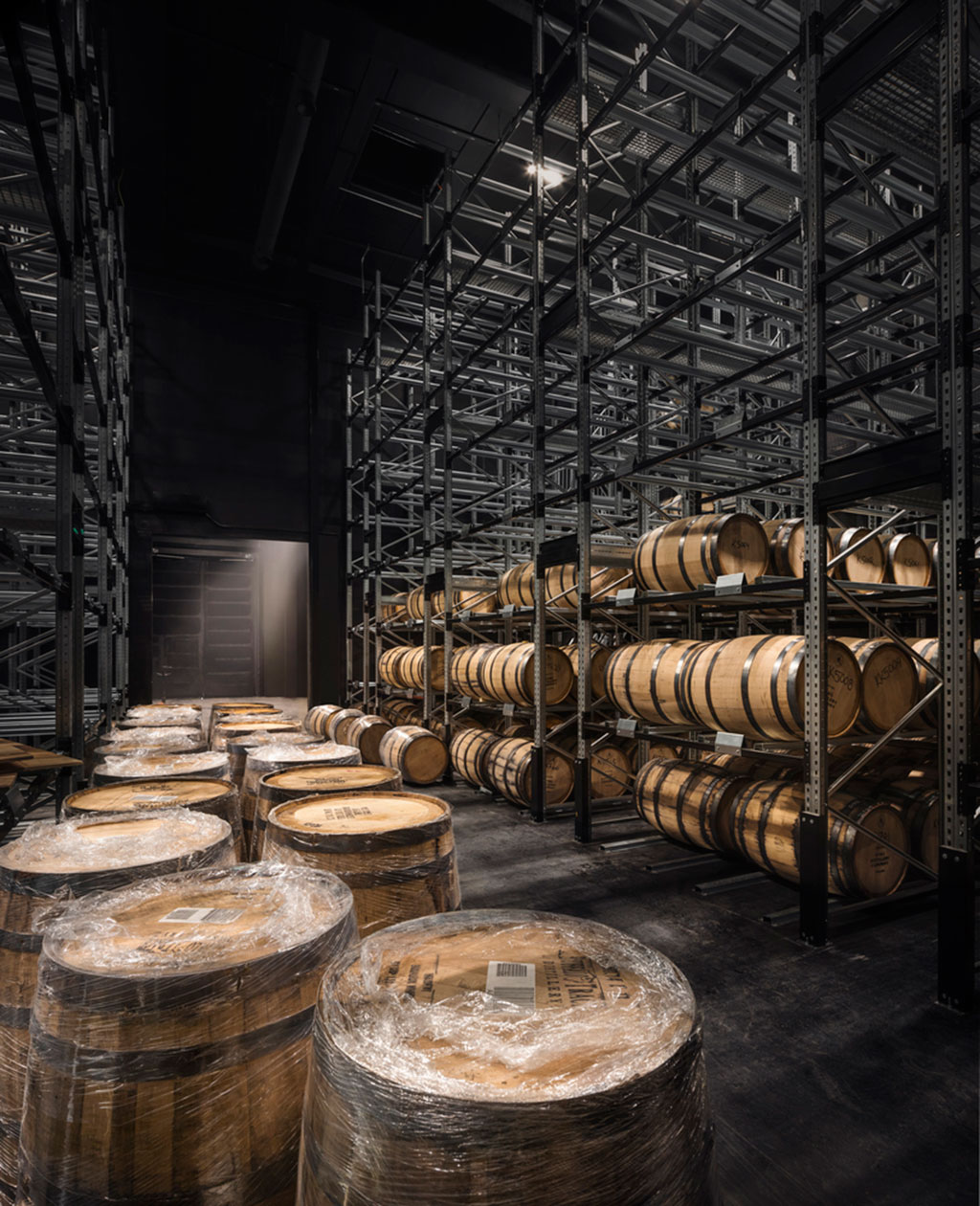 Kyrö Distillery barrel storage building designed by Avanto Architects